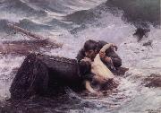 Alfred Guillou Adieu oil painting on canvas